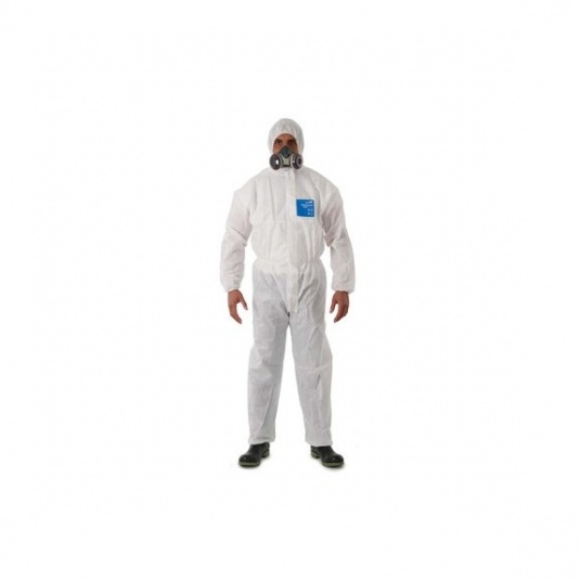 Ansell AlphaTec 1500 Plus White Coveralls with Hood 111